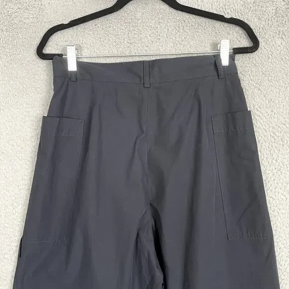 Studio Nicholson Sparke Pants Womens 0 / US 4 Blue Wide Leg Ankle Pleated - Picture 4 of 11